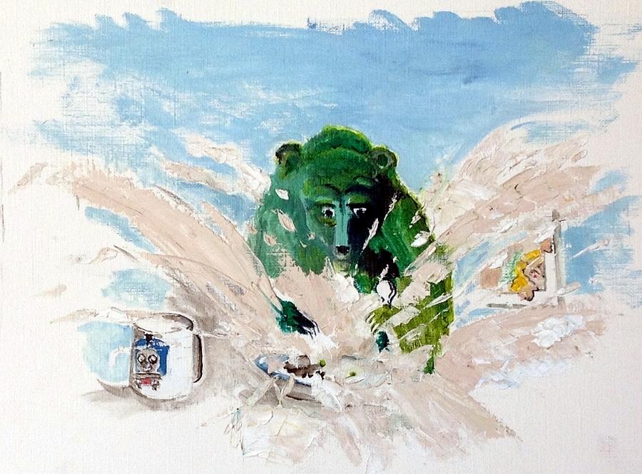 Pea as in Porridge Painting by Chris Walker