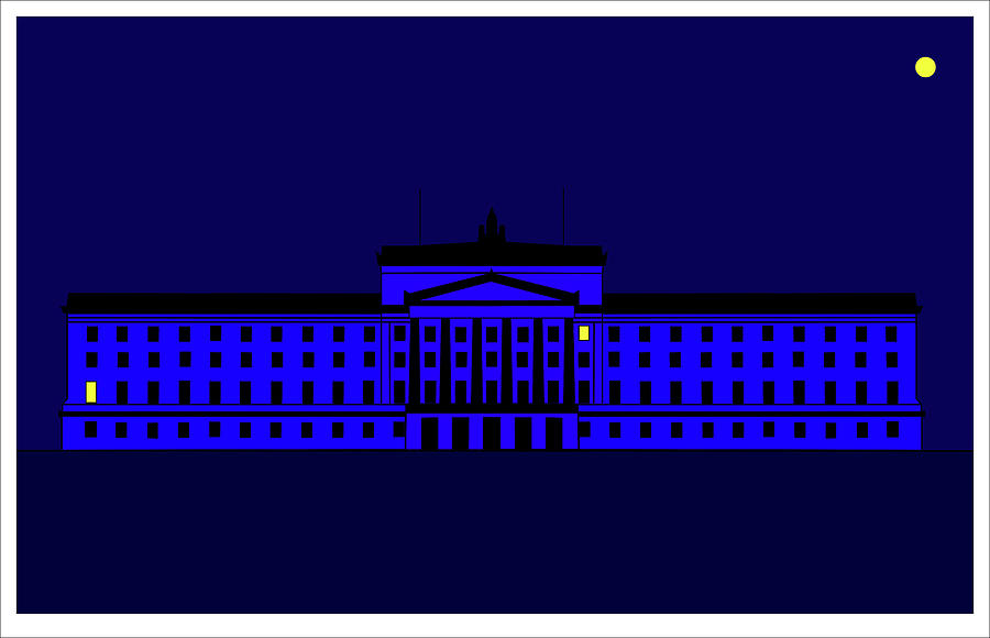PEACE a light is lit in Stormont Mixed Media by Asbjorn Lonvig