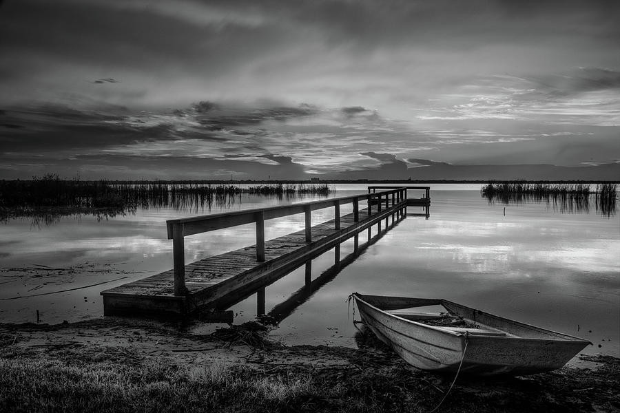 Peace after the Rain in Black and White Photograph by Debra and Dave Vanderlaan