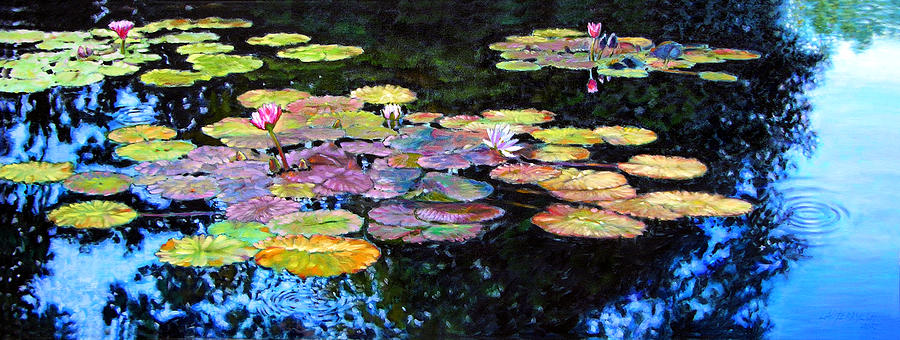 Peace Among the Lilies Painting by John Lautermilch