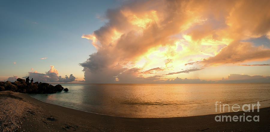 Peace and Drama - Sunset from Captiva, Florida Photograph by Matt Tilghman