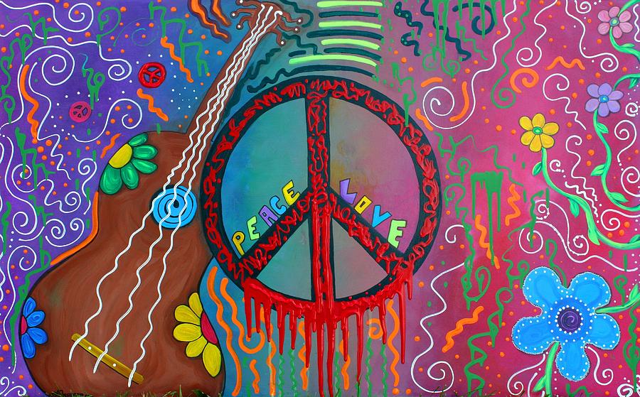 peace and love drawings