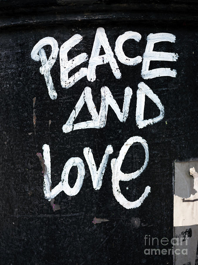 Peace and Love in Barcelona Photograph by John Rizzuto