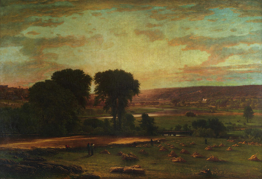 Tree Painting - Peace and Plenty by George Inness