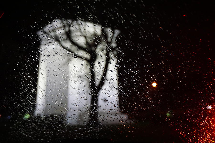 Peace Arch - Rainy Night 2 Photograph by Desmond Raymond