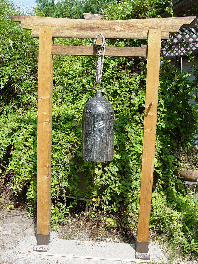 Garden Sculpture - Peace Bell  SOLD by Steve Mudge