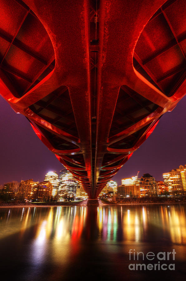 Bridge Photograph - Peace Bridge Calgary 4 by Bob Christopher