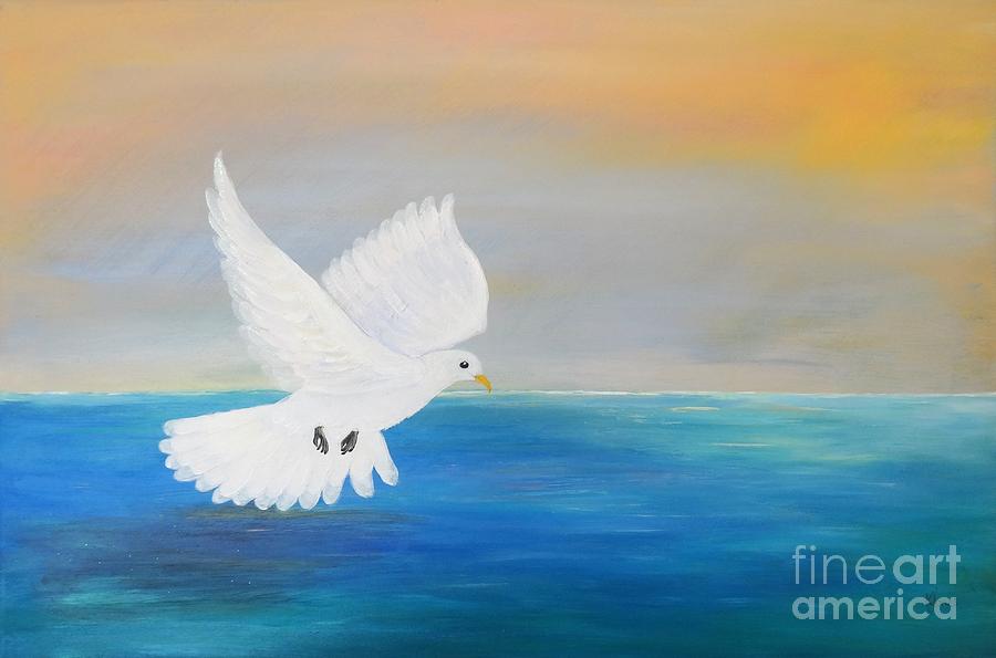 Peace Descending Painting by Karen Jane Jones