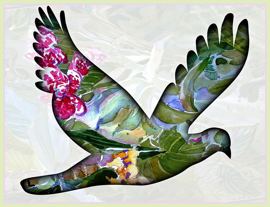 Dove Painting - Peace for Peace by Mindy Newman