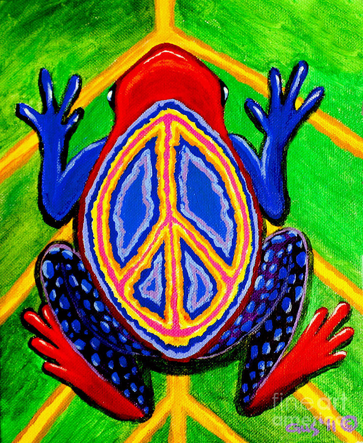 Peace Frog Too Painting by Nick Gustafson - Fine Art America