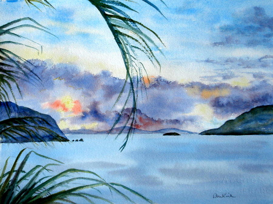 Peace in the Caribbean Painting by Diane Kirk
