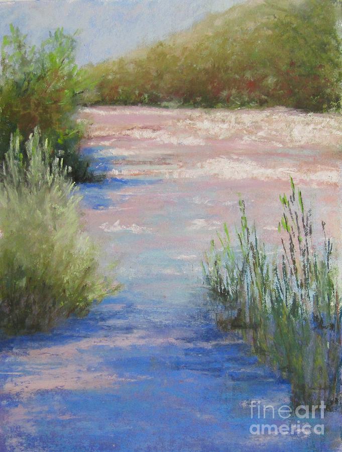 Landscape Painting - Peace is Flowing Like a River  by Rosemary Juskevich