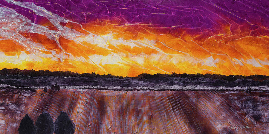 Sunset Mixed Media - Peace of Christ 2 by Mary Martin