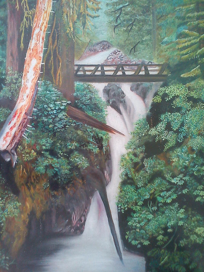 Tree Painting - Peace Of Forest by Shanti Zarika