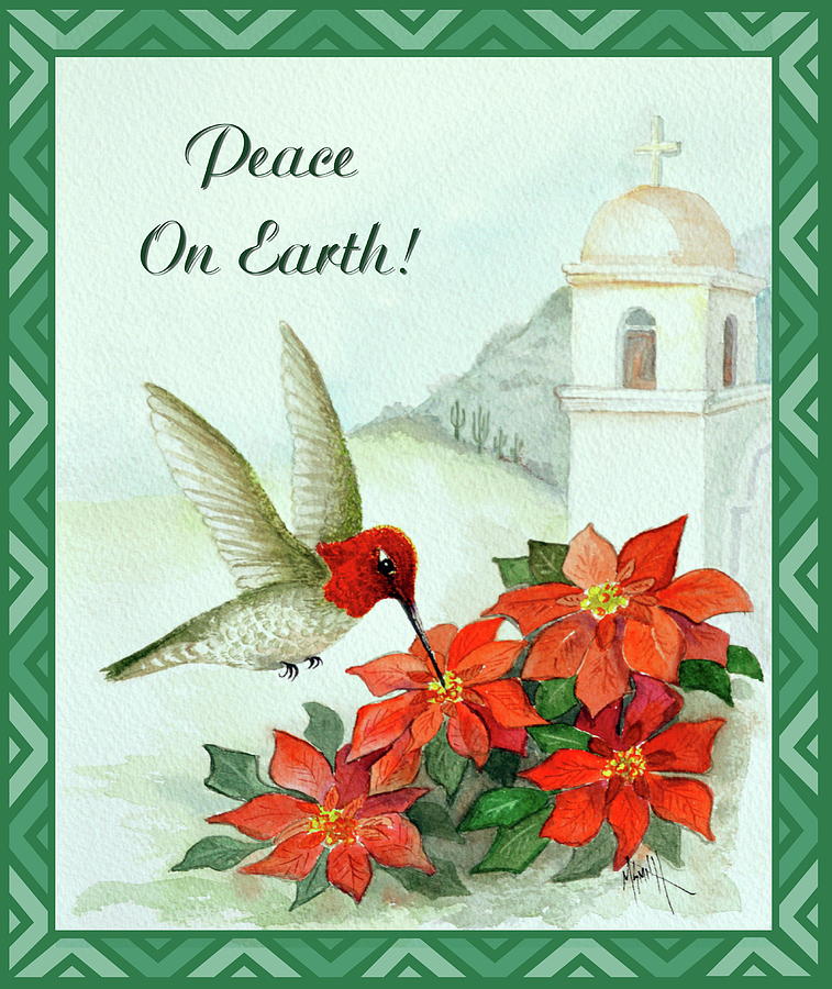 Bird Painting - Peace on Earth 2 by Marilyn Smith