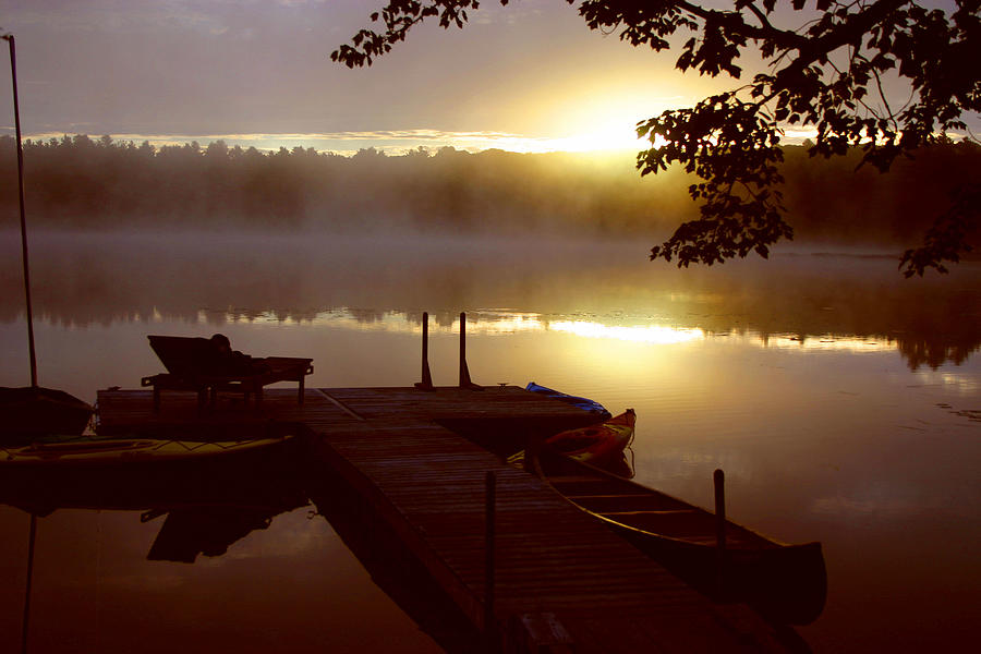 Peace on lake Photograph by Dennis Curry - Fine Art America