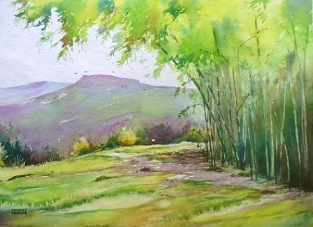 Landscape Painting - Peace by Sandeep Khedkar