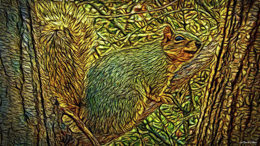 Peace Squirrel Digital Art by Joel Bruce Wallach