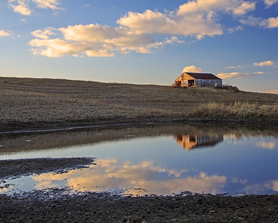 Peaceful Barn Reflection Photograph by Kevin Anderson
