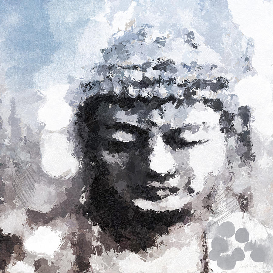 Peaceful Buddha- Art by Linda Woods Painting by Linda Woods