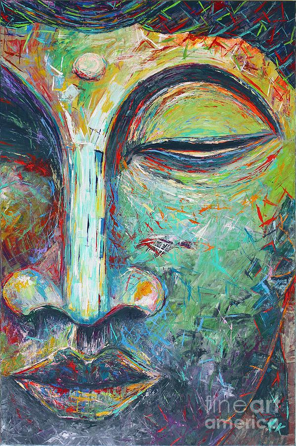 Peaceful Buddha Painting by David Keenan