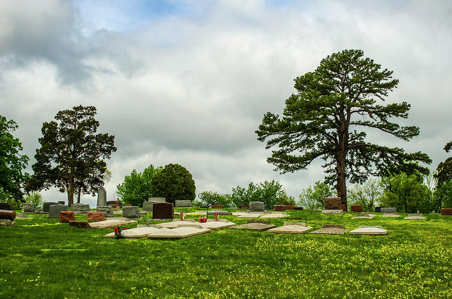 Peaceful Cemetery Galena Kansas Photograph by Deborah Smolinske