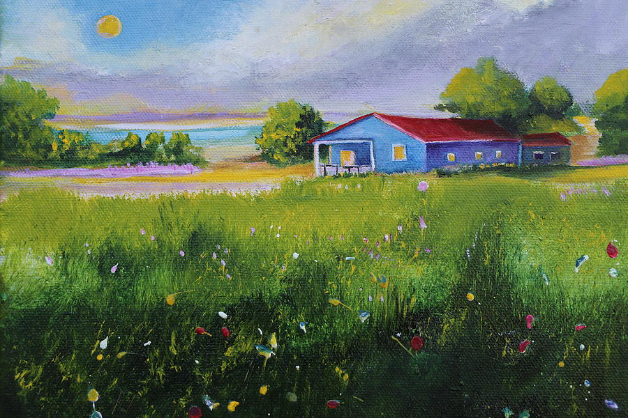Peaceful day Painting by Alicia Maury