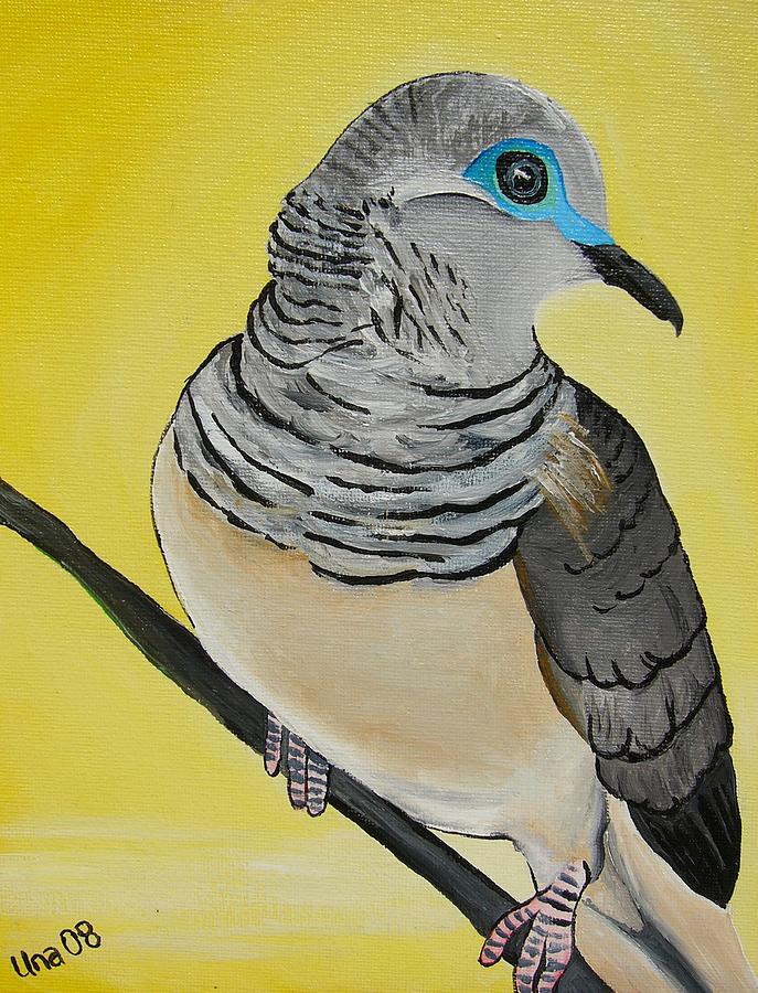 Dove Painting - Peaceful Dove  by Una  Miller