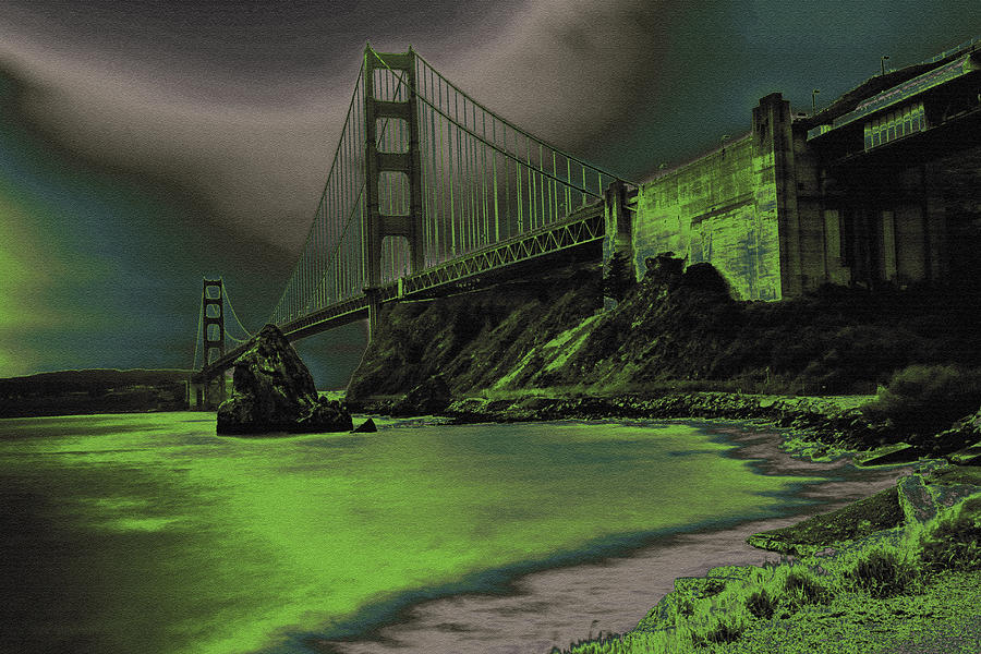 Golden Gate Bridge Photograph - Peaceful Eerie Feeling by Marnie Patchett