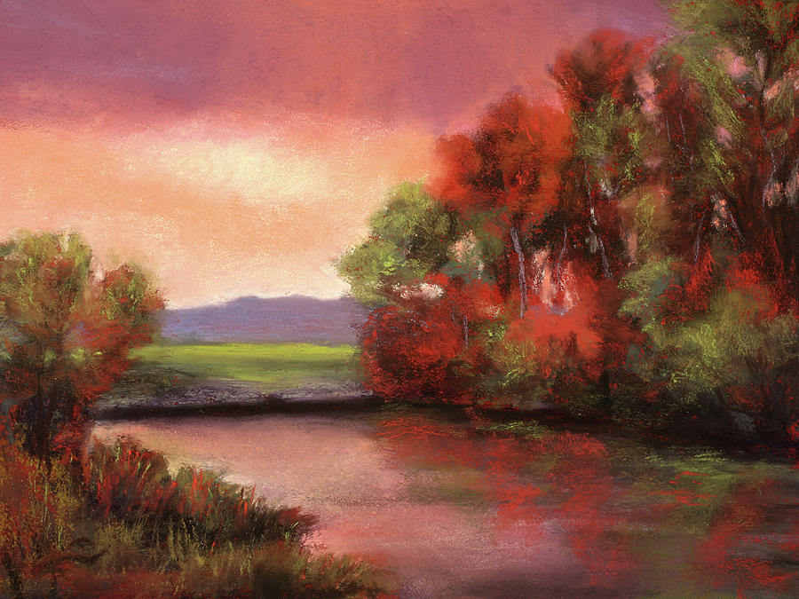 Peaceful Evening Painting by Sandi Snead