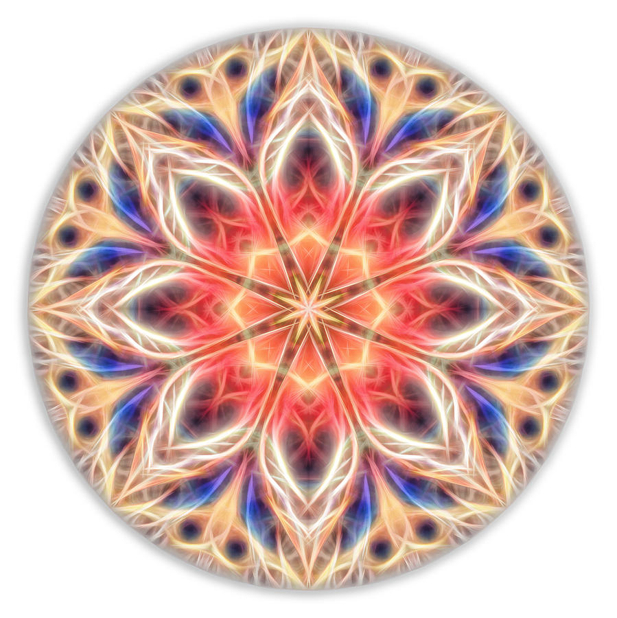 Peaceful Heart Mandala Digital Art by Beth Venner