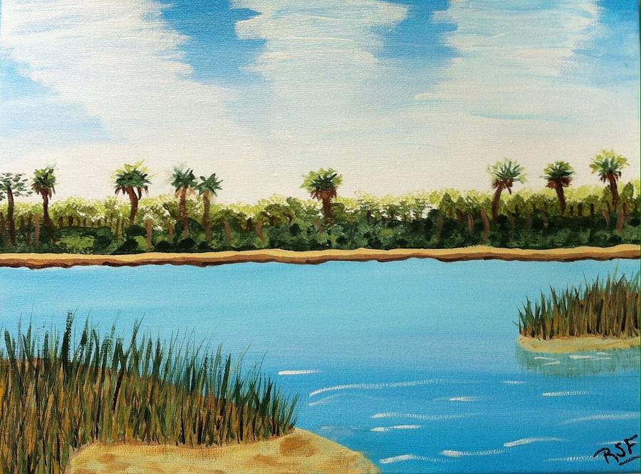 Peaceful Island Painting by Renee Franks