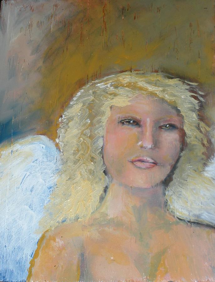 Angels Painting - Peaceful by J Bauer