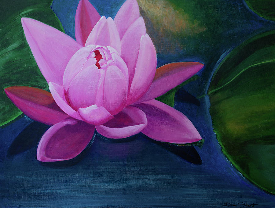 Peaceful Lilly Painting by Diane St Amant - Pixels