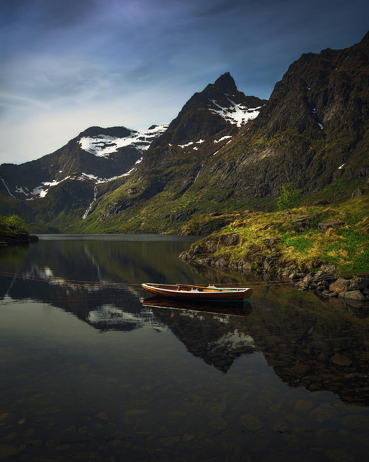 Mountain Photograph - Peaceful Lofoten by Tor-Ivar Naess