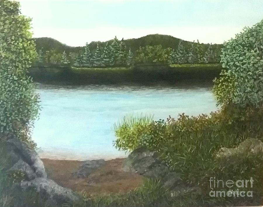 Peaceful morning. Painting by Peggy Miller