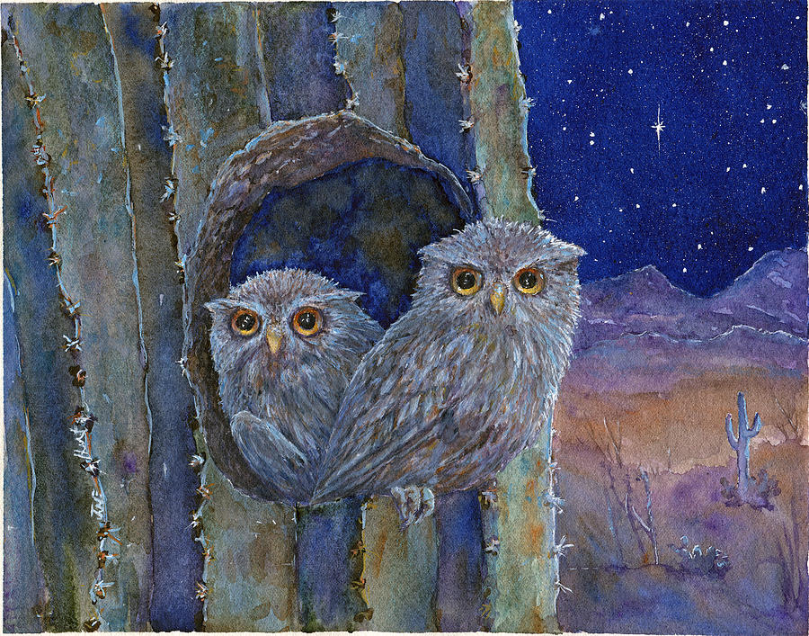 Peaceful Night Painting by June Hunt