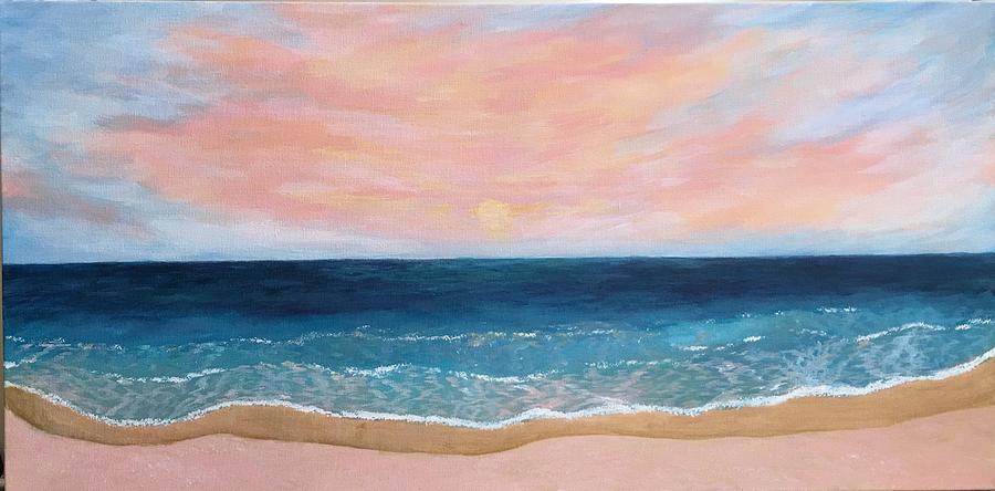 Peaceful Ocean Painting by Suniti Bhand - Fine Art America