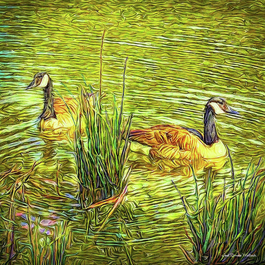Peaceful Pond Digital Art by Joel Bruce Wallach