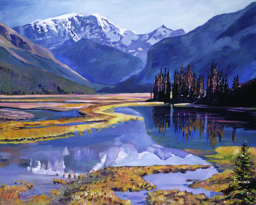 Peaceful River Valley Painting