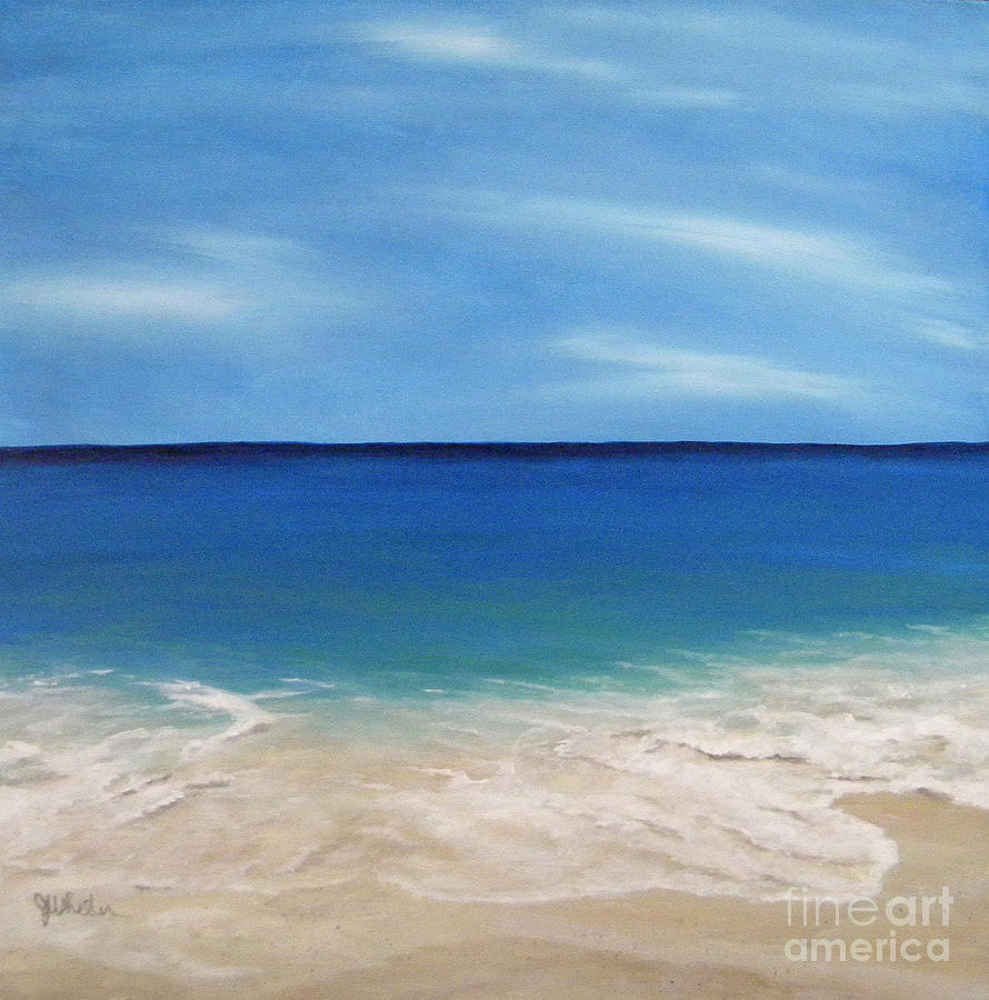 Beach Painting - Peaceful Sands by JoAnn Wheeler