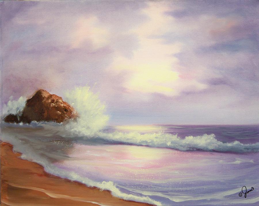 Beach Painting - Peaceful Sea by Joni McPherson