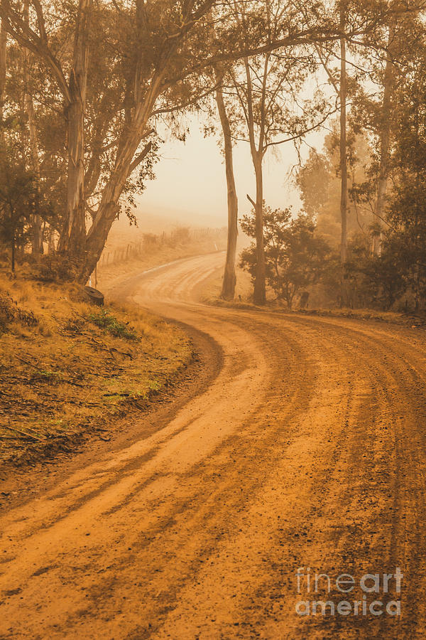 Peaceful Tasmania country road Photograph by Jorgo Photography
