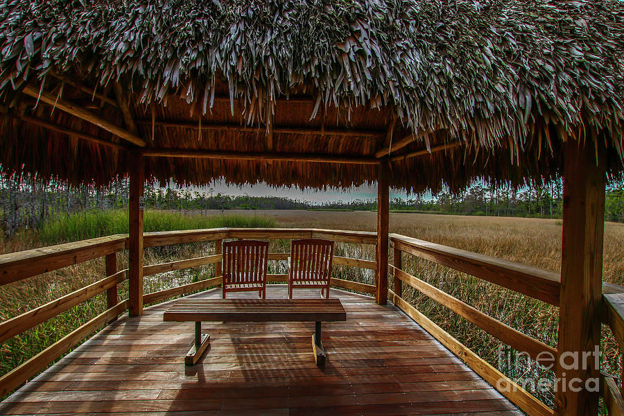 Peaceful Tiki Hut Photograph by Tom Claud