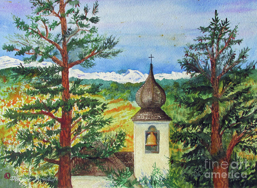 Rocky Mountain National Park Painting - Peaceful Valley Bell Tower by Donlyn Arbuthnot