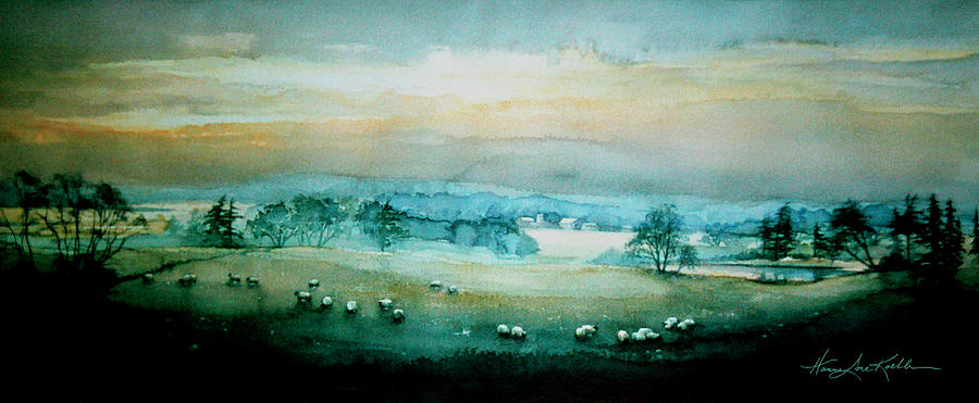 Peaceful Valley Painting by Hanne Lore Koehler