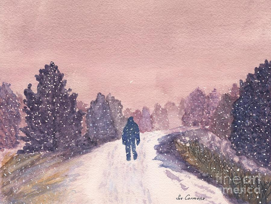 Peaceful Walk Painting by Sue Carmony