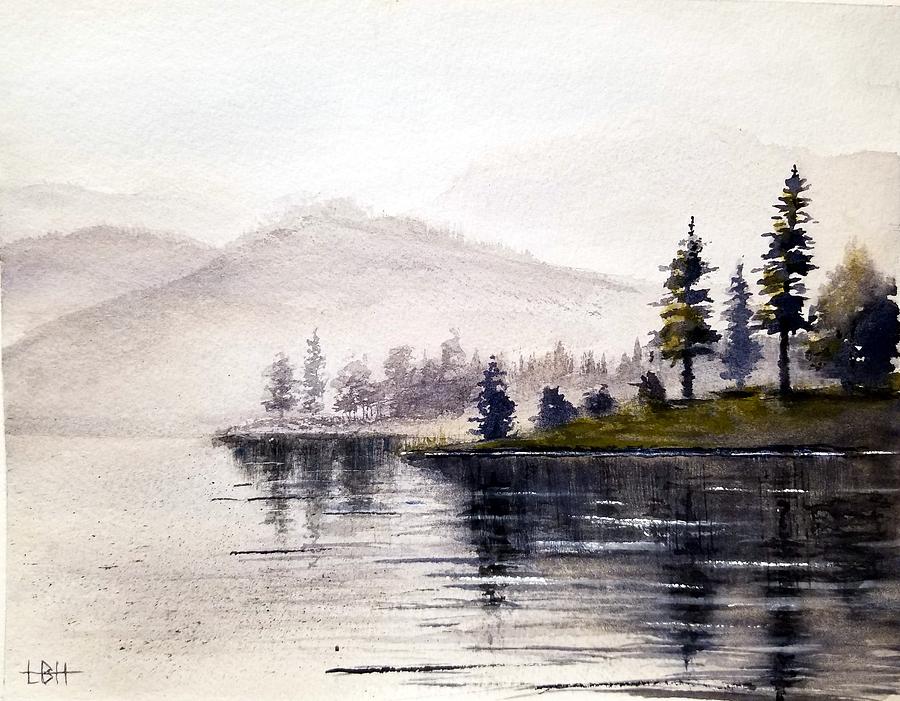 Peaceful Water Painting by Bruce Holder | Fine Art America