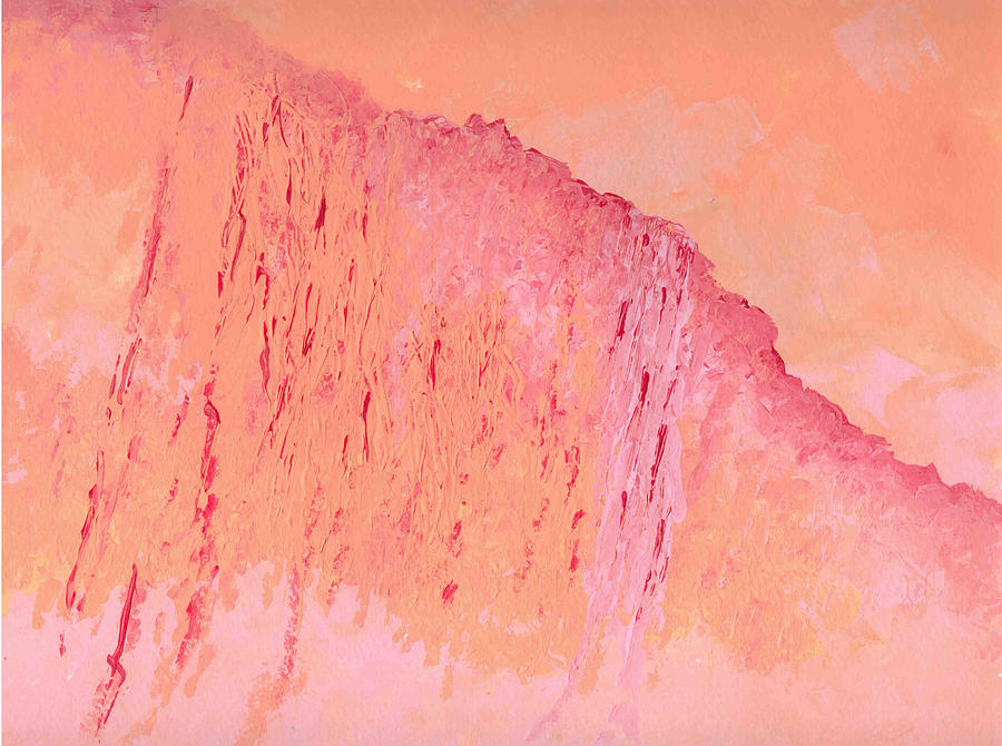 Peach and Pink Painting by Helene Henderson - Fine Art America