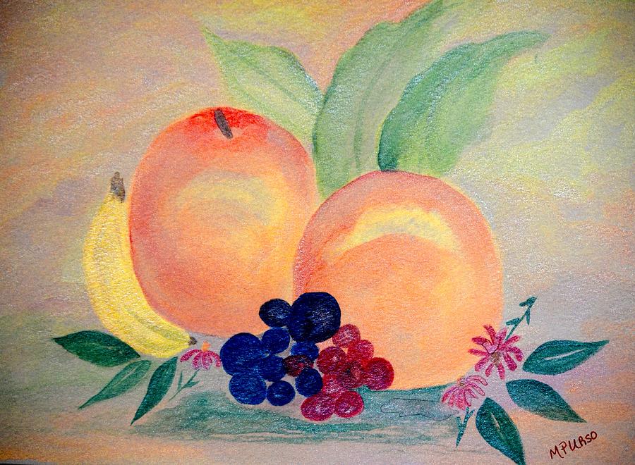 Peach Delight Painting by Maria Urso